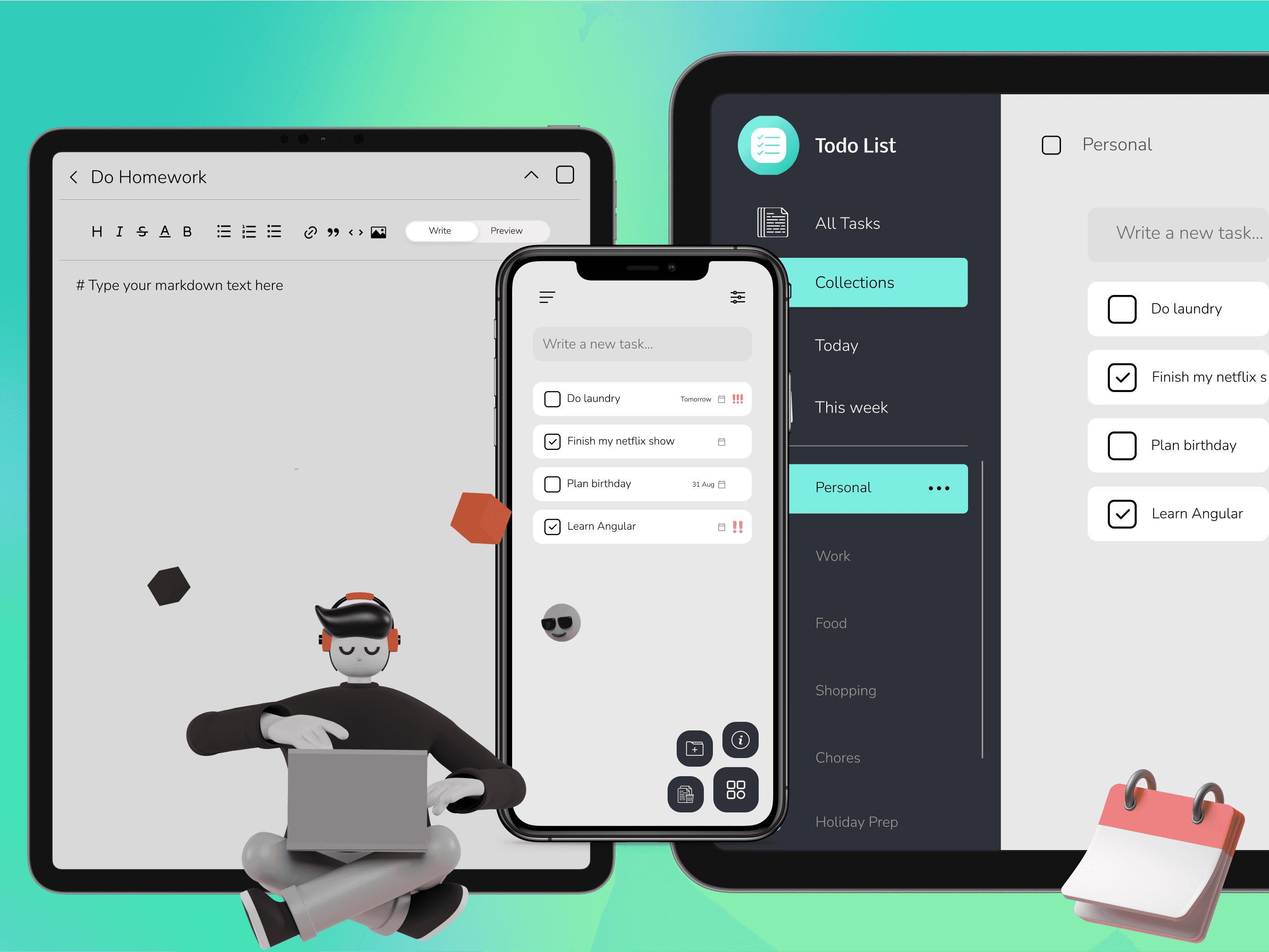 Screenshot from app