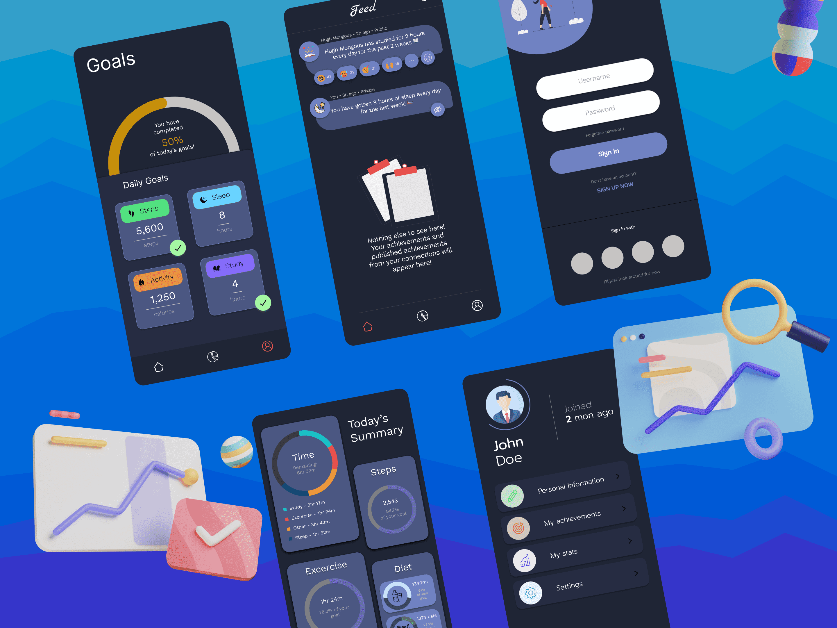 Dribbble shot of the application